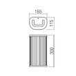 Aplică baie IP44 alama periata LED 12W 3000/4000K Rigo 01-4313 Redo